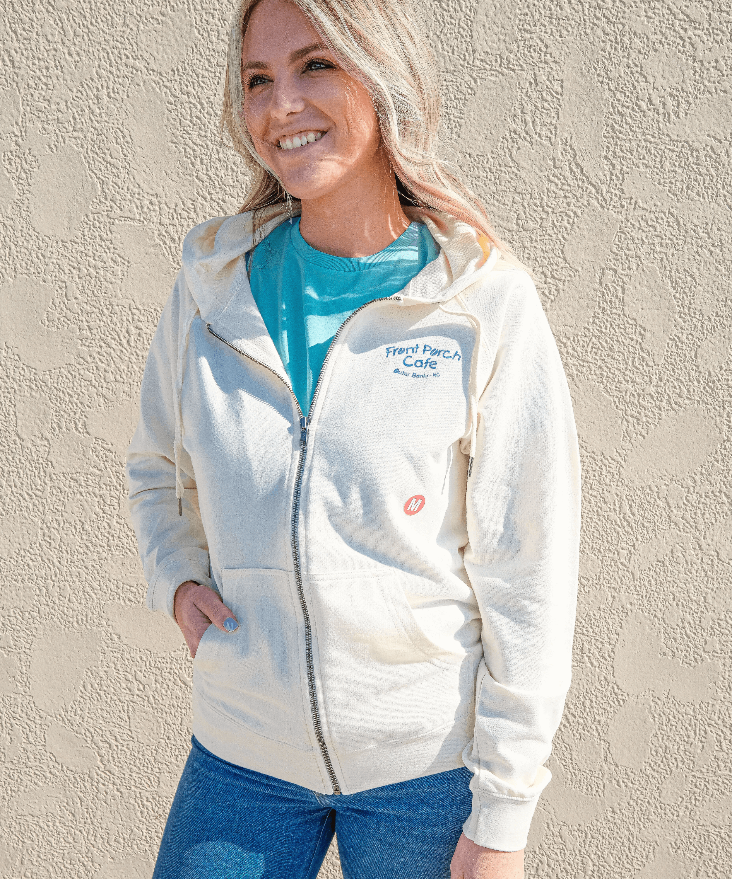 Front 2025 zipper sweatshirt