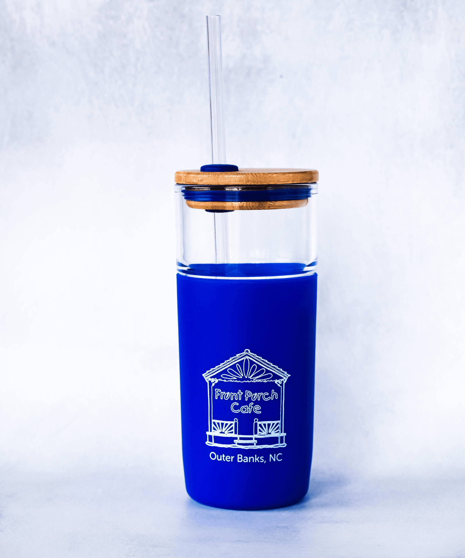 Front Porch Cafe Glass Tumbler